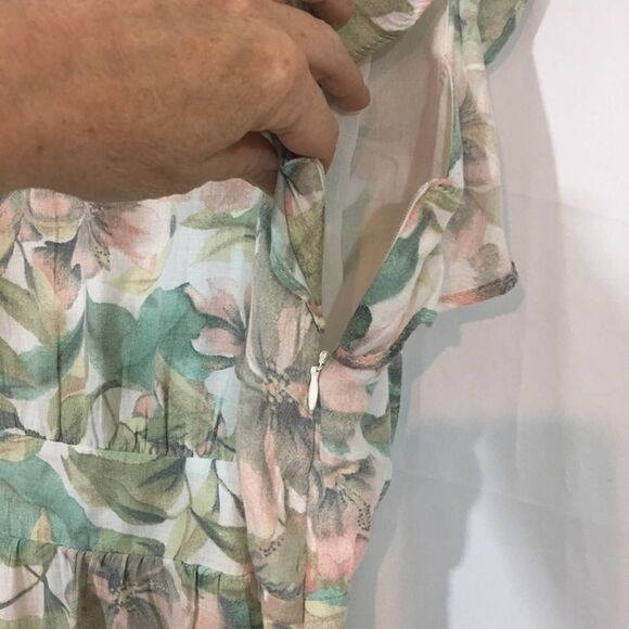 MNG Mango Hawaiian Floral Dress Size Small - Picture 3 of 5